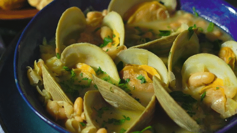 Catalan Clams with white beans